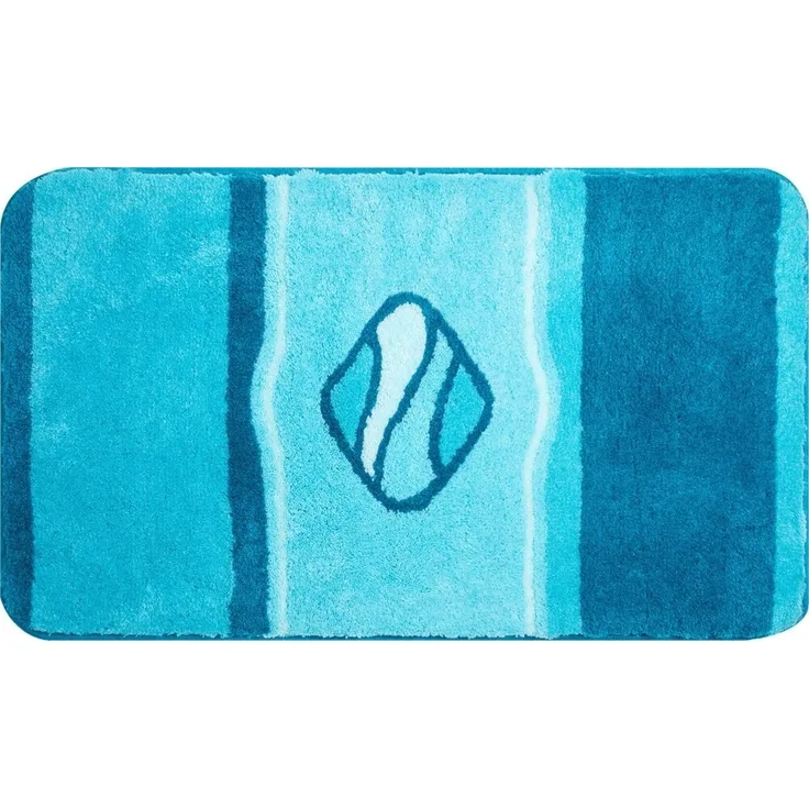 Badematte >JEWEL< in türkis, 100% Polyacryl ULTRASOFT - 120x70x2,4cm (LxBxH)