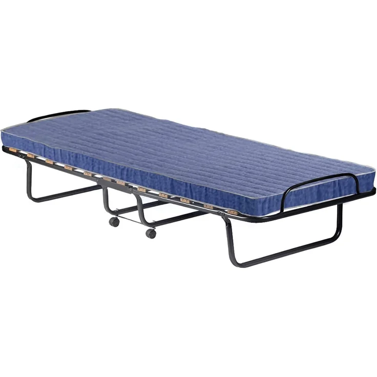 Talamo Italia - Ada-Klappbett, Feldbett mit 12 Latten, inklusive Matratze, platzsparendes Kinderbett, 100% Made in Italy, 80 x 190 x 37 cm, mit Hülle – Bild 8