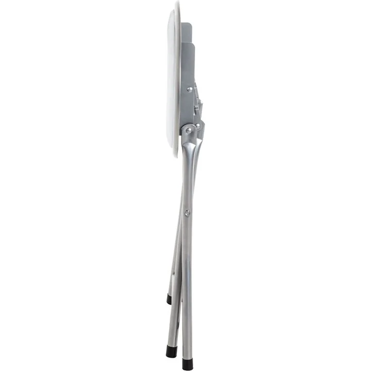 Klapphocker Olga / Ouzo, Kunstleder, Metall, Silber, Weiß, 30 x 45 x 30 cm – Bild 4