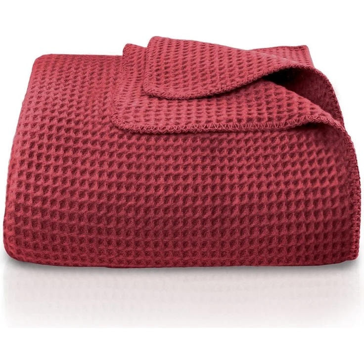 Wohndecke Wohndecke Waffelpique aus Baumwolle - Kuscheldecke, Baumwolldecke -, Laynenburg, Decke als Sofa-decke, Couchdecke, Wolldecke aus Baumwollmix – Bild 5