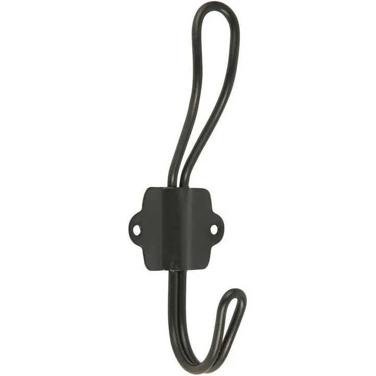 Wandhaken Kleiderhaken Haken Metall Schwarz Vintage Ib Laursen 3101-00