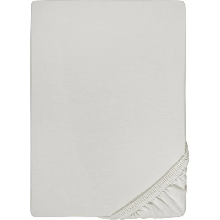 biberna Feinjersey-Spannbetttuch 0077144, grau, 1x 90x190 cm - 100x200 cm – Bild 4
