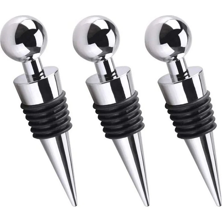 BAYLI Pizzaschneider 3er SET Flaschenverschluss [Universal] für Wein, Sekt, Champagner & – Bild 5