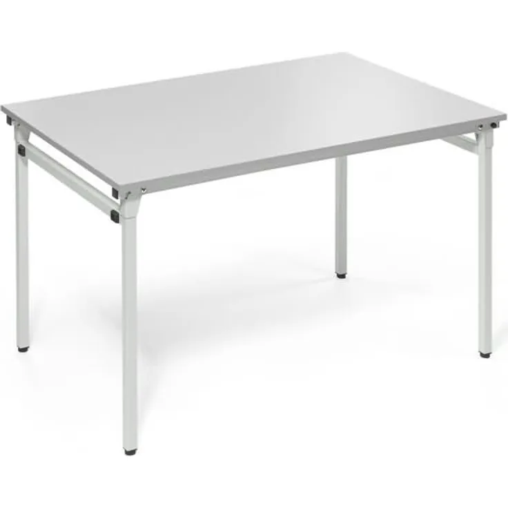 Soennecken Klapptisch 4-Fuß 1.200x800mm Gestell alusilber Platte licht