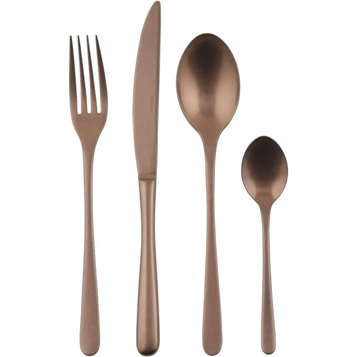 Sambonet Taste PVD Servizio 24pz Rame Antico Monoblocco Besteck