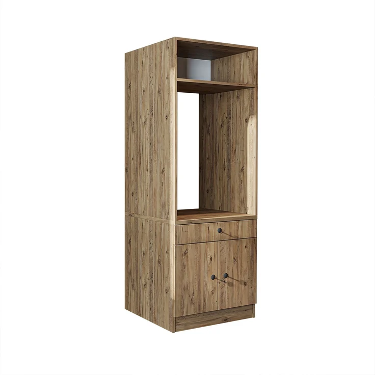 Roomart Waschmaschinenschrank SERIE 1 – 65 cm breit mit Ausziehbrett, Waschmaschinen-Überbauschrank für Waschküche & Bad • Eiche – Bild 6