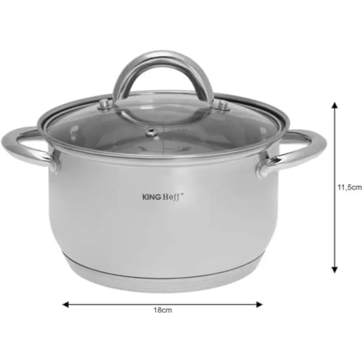 Kinghoff Kochen Kinghoff Töpfe Silver 6 Stück KH4447 – Bild 6