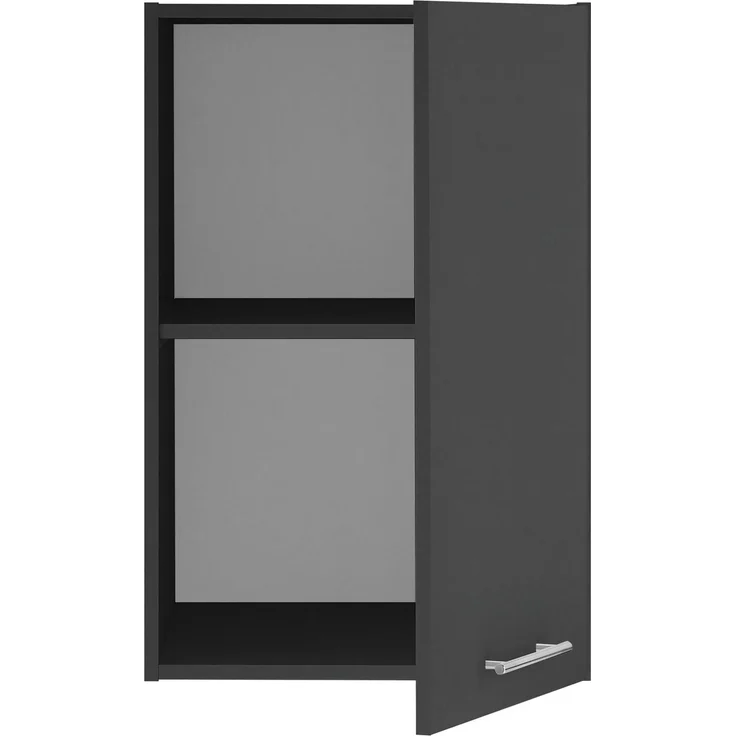 XORA 'PRIMUS' Aufsatzschrank groß, Holznachbildung anthrazit, 50 x 76 x 68 cm, mit Metallgriff – Bild 1