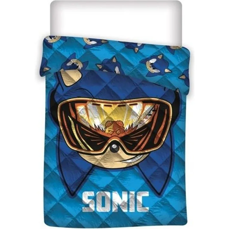 Sonic Tagesdecke 200x140 cm – Weiche Kinderdecke für Bett und Sofa