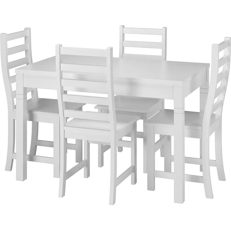 Tisch 75 x 120 Esstisch Massivholz Küchentisch weiß 90.70-51BW – Bild 6