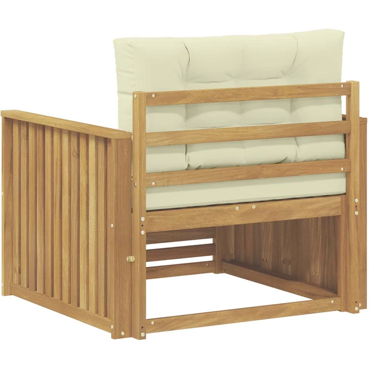 vidaXL Outdoor-Sofa Polyester Weiß 3439132 – Bild 5