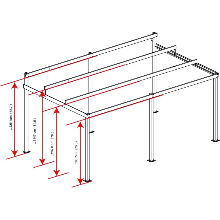 Sojag Aluminium Terrassenüberdachung St. Barth – Bild 4