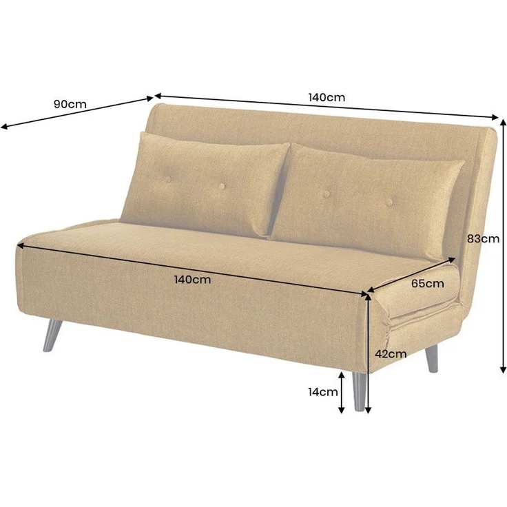 riess-ambiente Relaxsessel SMART MULTIFUNCTION 140cm senfgelb - Samt, Bettfunktion, FSC (Einzelartikel, 1-St), Ausziehbarer Schlafsessel - ideal für Arbeits-, Wohn- und Gästezimmer – Bild 3