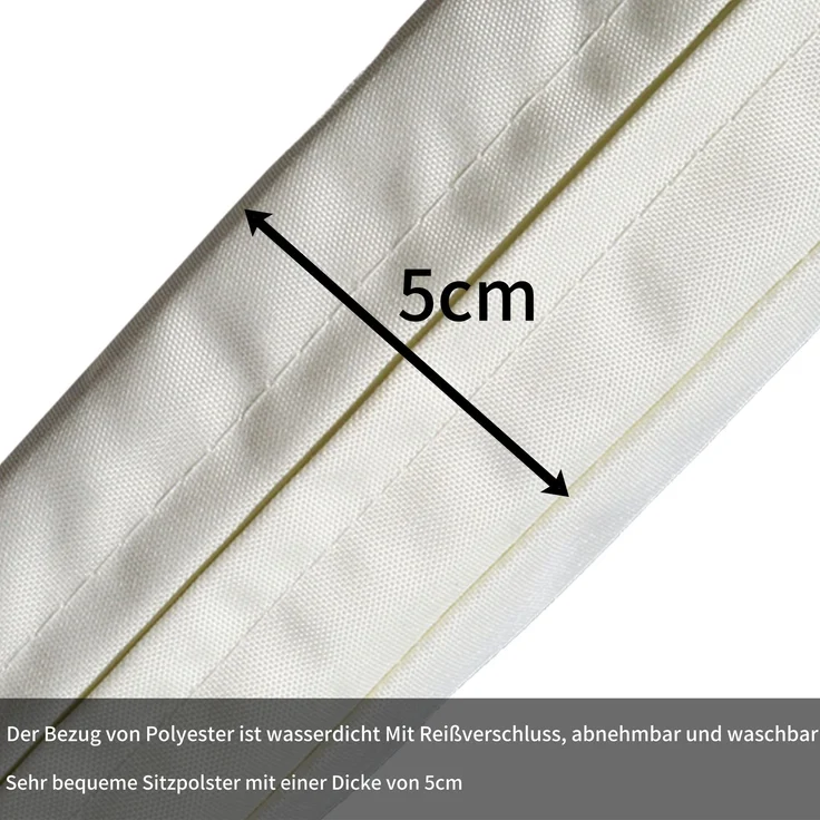 Merax Polyrattan Gartenmöbel Set (2-tlg), Balkonmöbel Set Kleiner Balkon Loungeset, Terassenmöbel Wetterfest mit Sofa, Tisch, Hocker und Kissen, Schwarz – Bild 5