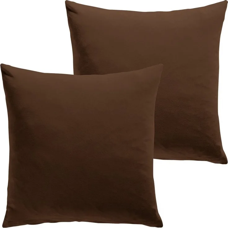 REDBEST Kissenbezug Kuschelkissenbezug "San Francisco" 2er-Pack, (2 Stück), Single-Jersey Uni