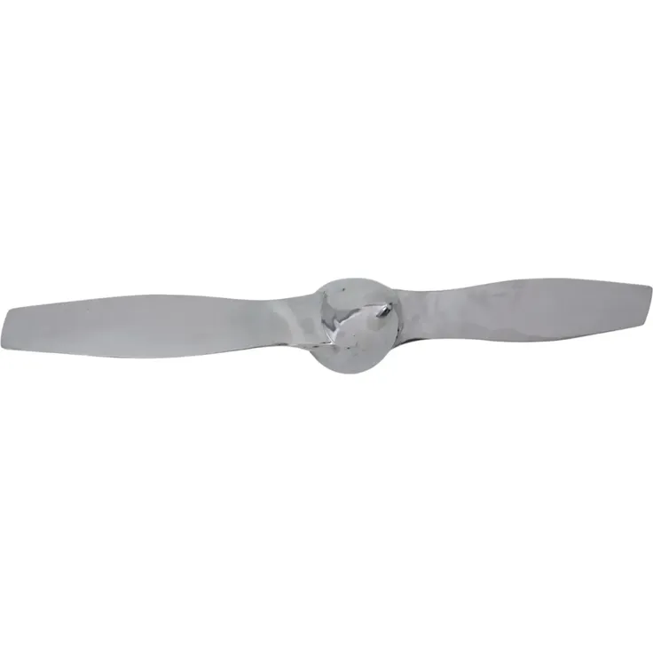 Wanddeko Propeller Charlie 62cm silberfarben Industrial-Style Flugzeug Wandkunst Aluminium von Woodkings Serie Charlie