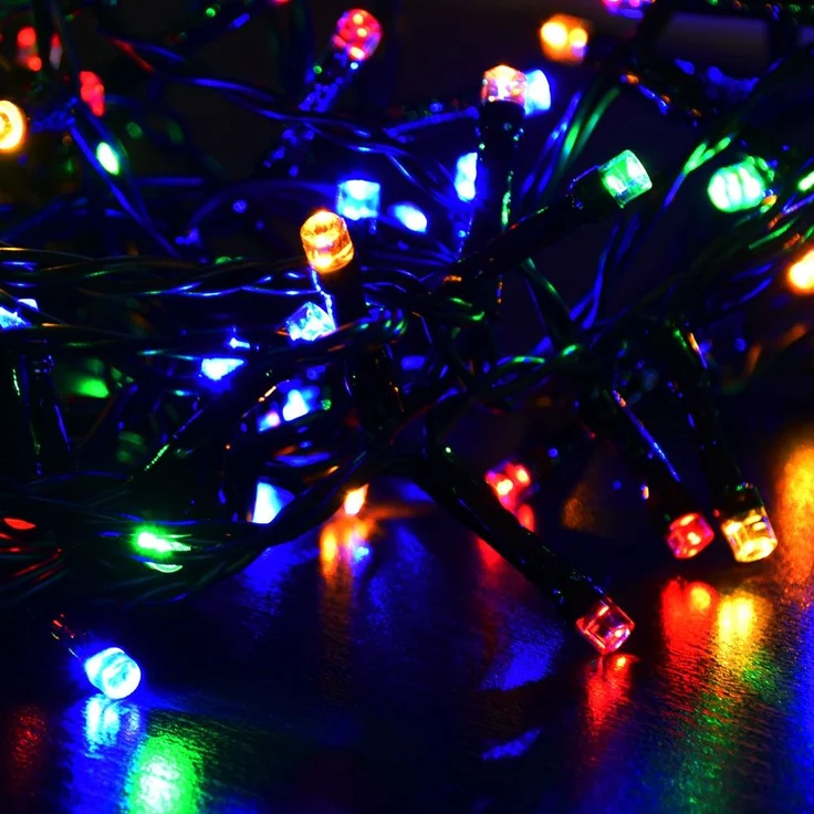 RGB Lichterkette, schwarz, Farbwechsler, 120x LED, L 830 cm – Bild 2