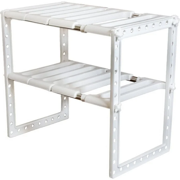 KVOTA Mehrzweckregal Verstellbares Küchenregal unter Spüle 50-70 cm 2-stufigesTeleskopregal – Bild 4