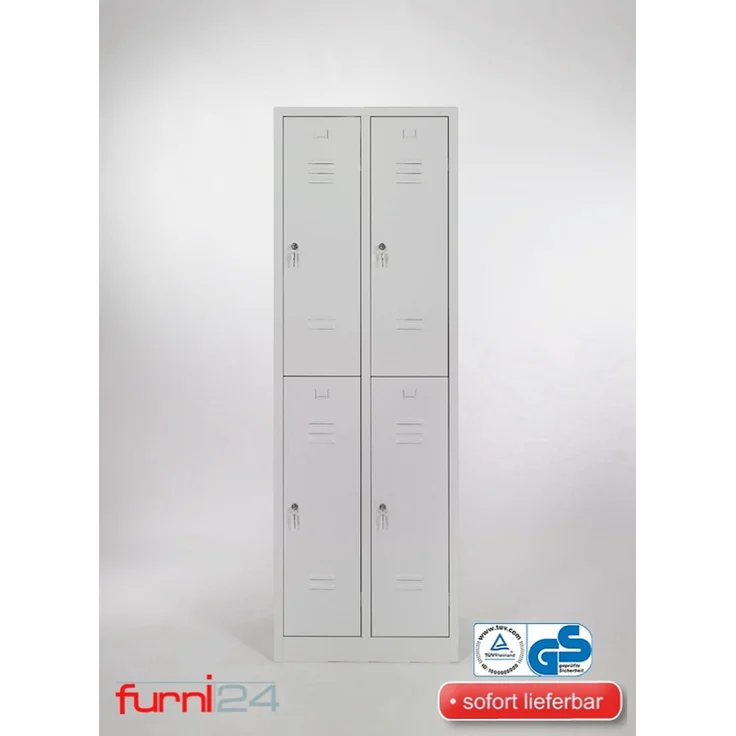 Garderobenschrank 4- türig grau – Bild 10