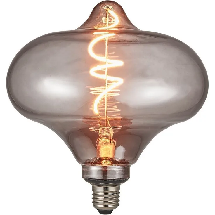 Nordlux LED-Leuchtmittel Deco E27 Lampe G186 Lantern Dimmbar 1700K Leuchtmittel Rauchfarben, E27, warmweiss, dimmbar