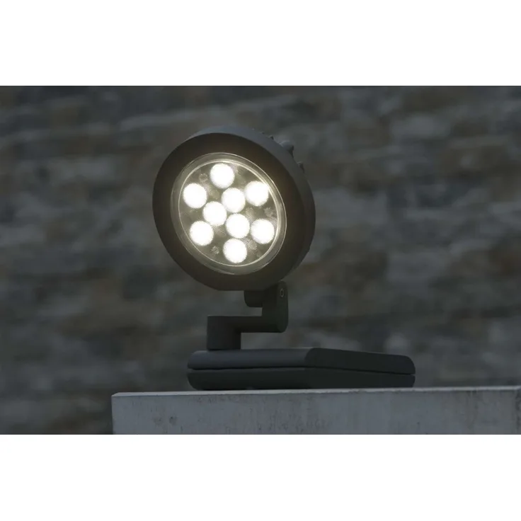 Lutec Nevada Wandlampe Aussenlampe Aussenleuchte LED Rund 6102 S-Gr