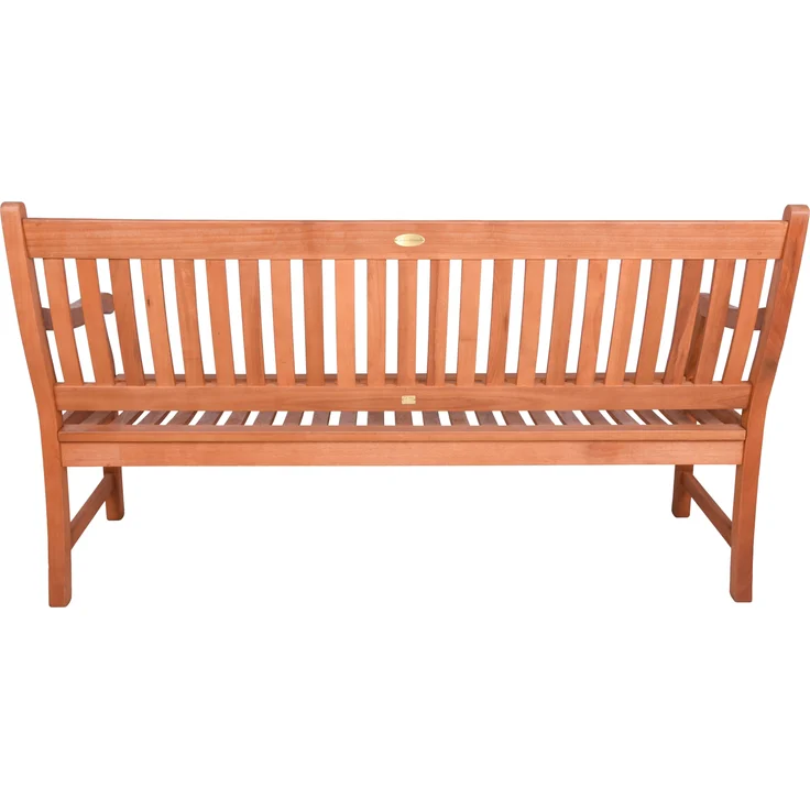 Gartenbank MALMO 3-Sitzer - 158cm Breit, Eukalyptus, Natur | Terrassenbank Wetterfest Sitzbank Outdoor Bank – Bild 5