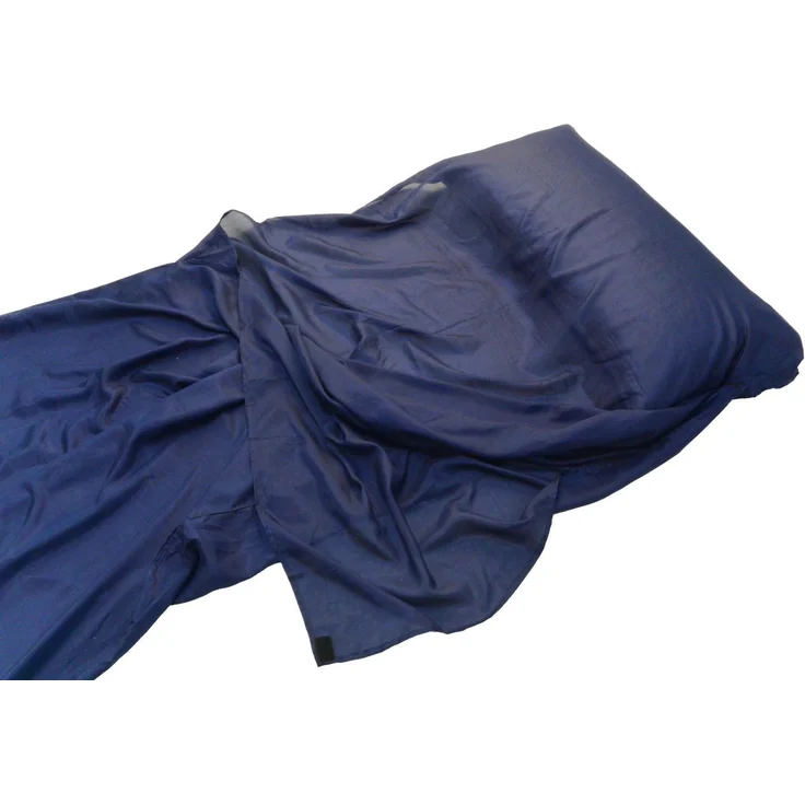 Origin Outdoors Sleeping Liner Seide, Deckenform, royalblau – Bild 4