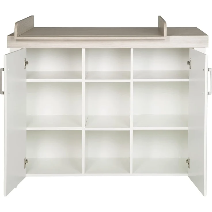 roba Kinderzimmerset 'Felicia' 3-teilig - Bett 70 x 140 - Kleiderschrank 3-türig - Weiß / Luna Elm – Bild 8