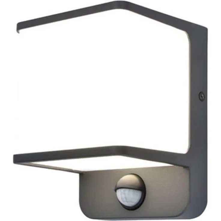 Außen-Wandleuchte Lutec Doblo 11W LED IP54 dunkelgrau
