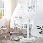 roba Komplettwiegenset 'miffy®' - Maß: 90 x 40 cm - inkl. Bremsrollensatz - Weiß