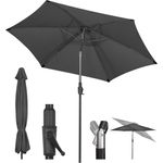 Sekey Sonnenschirm 270 cm Sonnenschirm Gartenschirm Marketschirm – Knickbar im Sitzen, LxB: 270,00x271,00 cm, Sonnenschutz UV50+, Windfest und Stabil, 100% Wasserfest