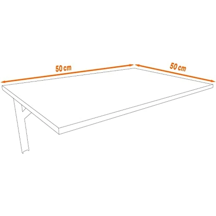 AKKE Klapptisch, Wandklapptisch Wandtisch Küchentisch Schreibtisch Hängetisch 2mm PVC – Bild 3