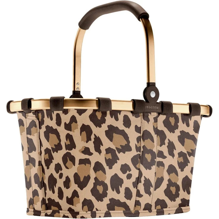 Reisenthel Einkaufskorb 'Carrybag XS Frame Leo Macchiato', Polyester leopard, 33.5 x 21 x 19.5 cm, wasserabweisend – Bild 1