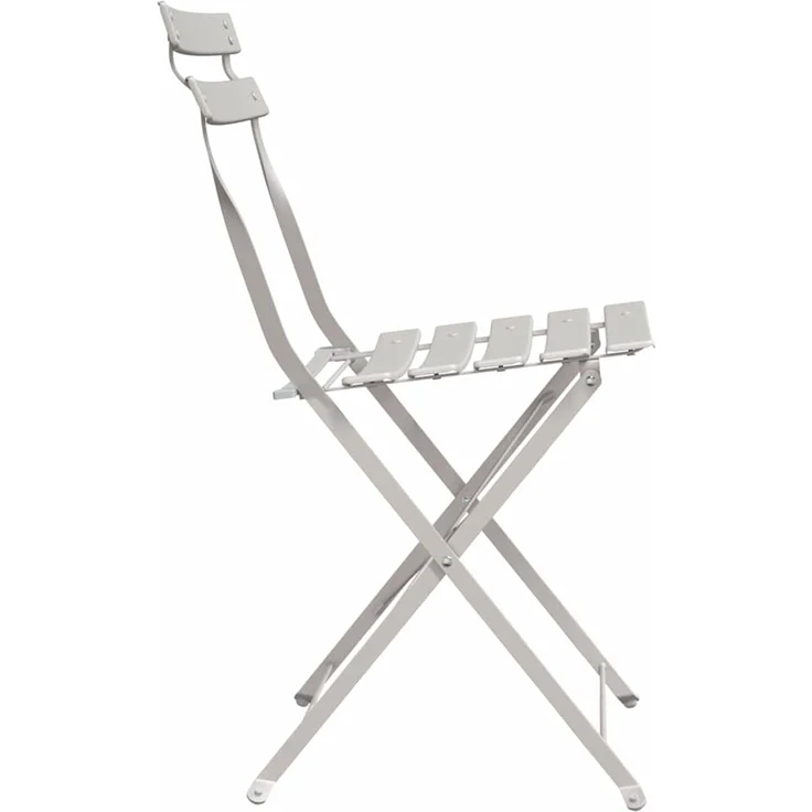 vidaXL Gartenklappstuhl 2 pcs Beige 42 x 46 x 82cm Metall 42002959 – Bild 5