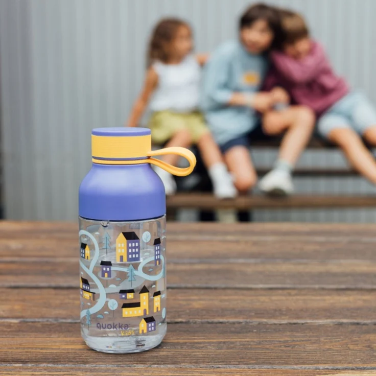 Quokka Ice Kids Trinkflasche 430 ml TOWN Abnehmbare Austattung – Bild 2