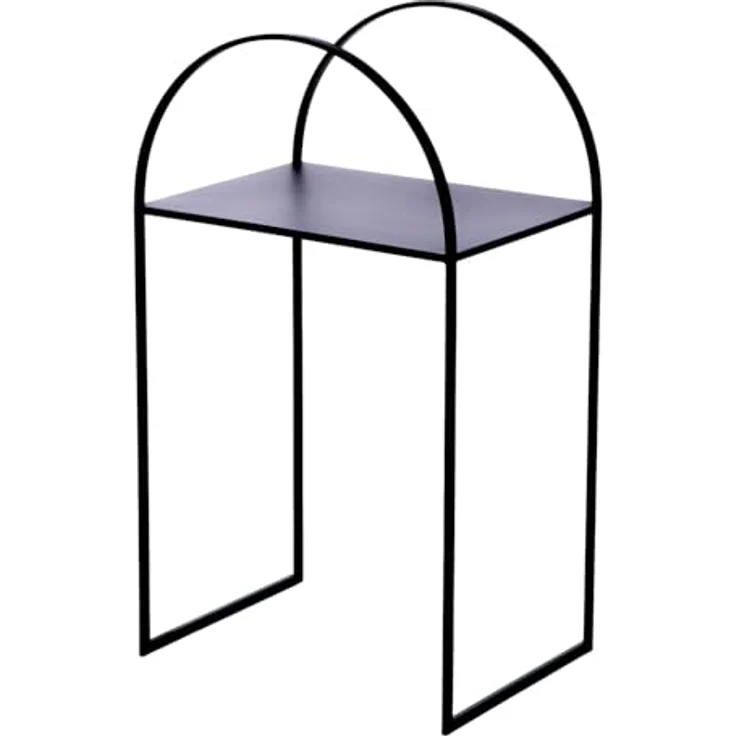 Casablanca 2er Set Beistelltisch Lokko - Glas und Metall - schwarz - Höhe 70cm x Breite 40cm – Bild 7