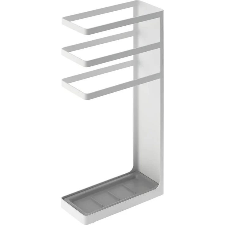 Yamazaki Schirmständer "Layer" Design Regenschirmständer 10x44x23cm, Schirmhalter, schmal, für Regenschirme, aus Metall, weiß – Bild 2