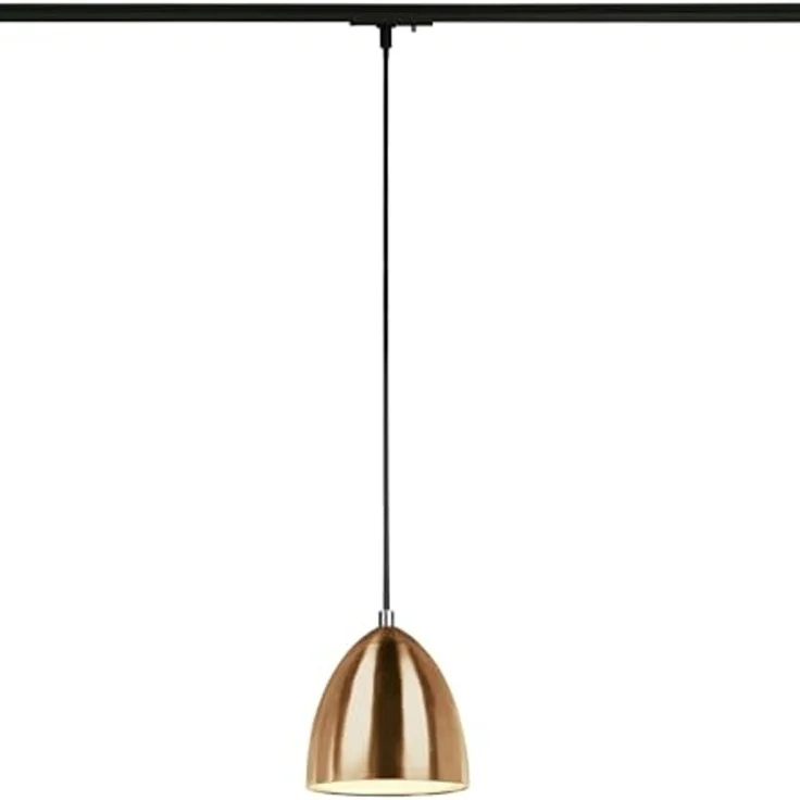 SLV PARA CONE 14, Pendelleuchte für 1 Phasen System, GU10, kupfer - Leuchten mit 1 Phasen Adapter