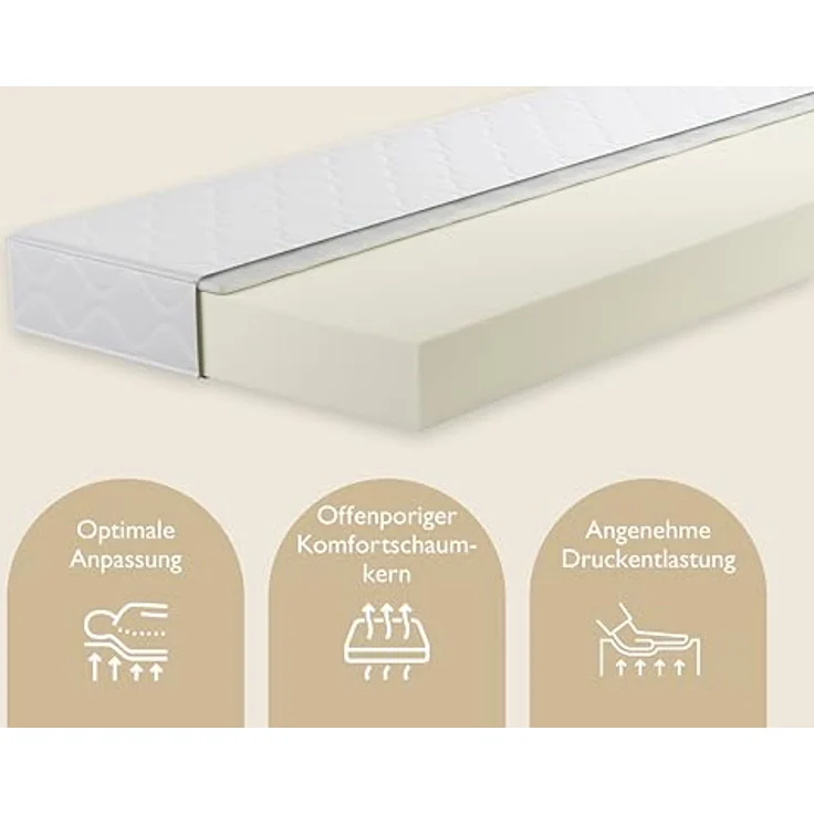 Badenia Komfortschaummatratze 'Trendline BT 100' H2, 140x200 cm – Bild 6