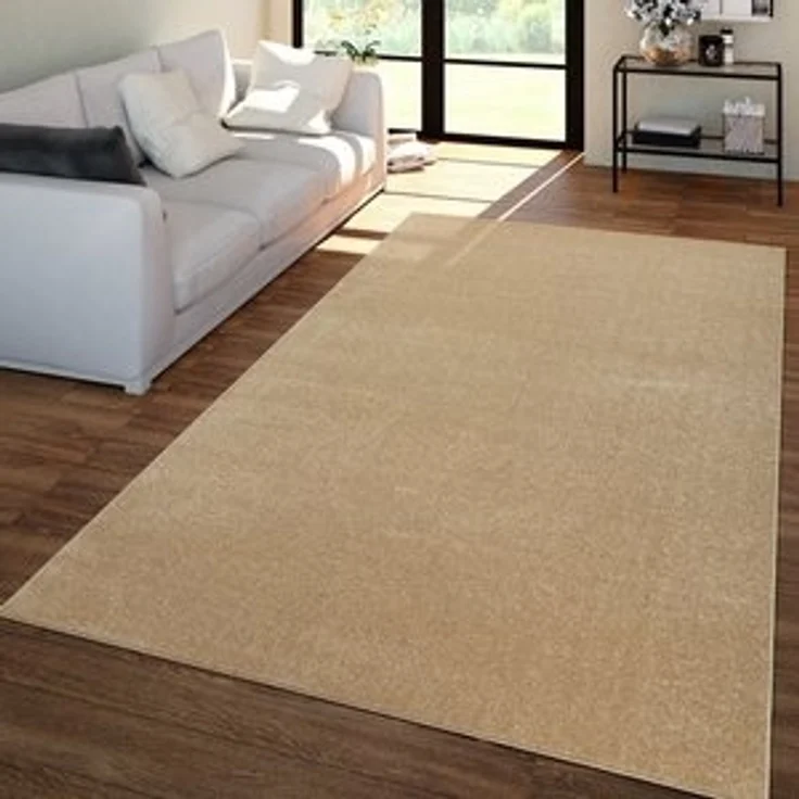 TT Home Teppich, Rechteckig, Höhe: 12 mm, Wohnzimmer Teppich Kurflor Unifarbendes Design Modern Und Zeitlos – Bild 6