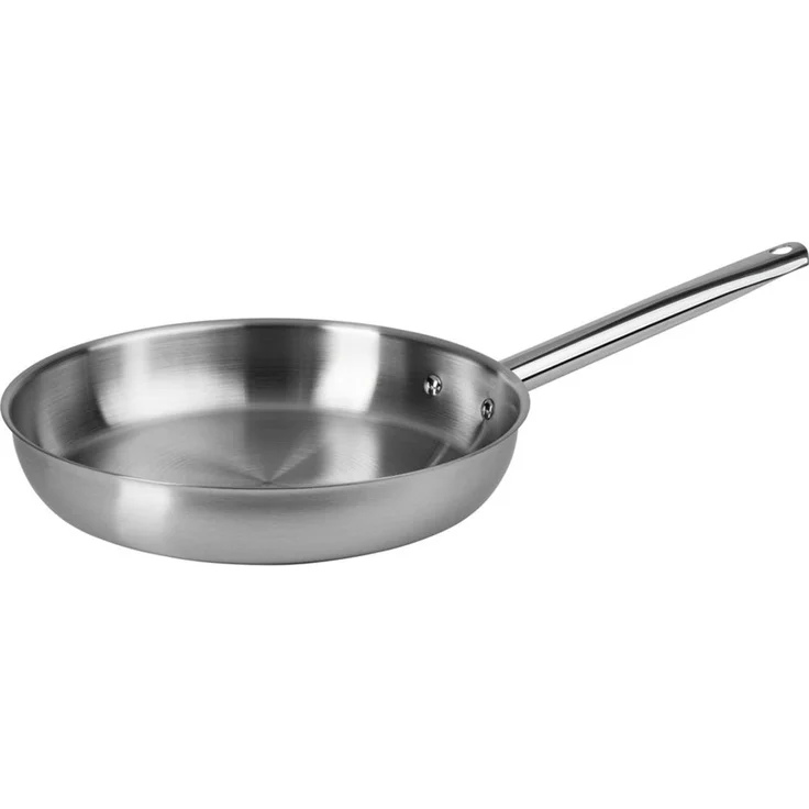 ONVAYA® Edelstahlpfanne 28cm | Bratpfanne | ohne Beschichtung | Induktion & backofengeeignet – Bild 1