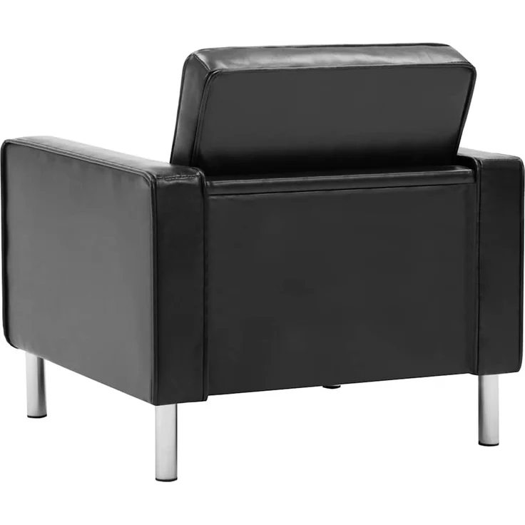 Sessel wohnzimmer, Relaxsessel, Fernsehsessel Schwarz 75x70x75 cm Kunstleder – Bild 5