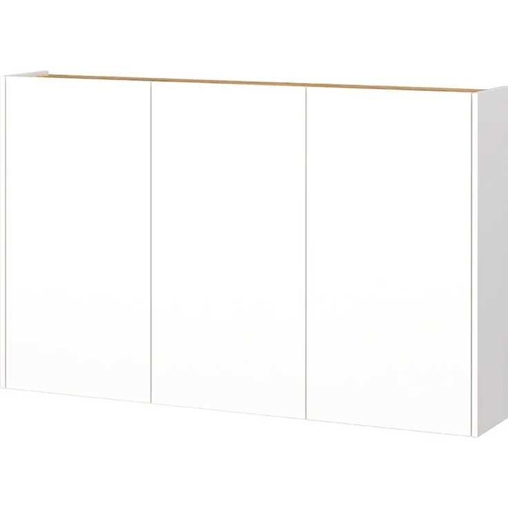 Lomadox Schuhschrank LAPUA-01 Schuhkommode Flurschrank, weiß mit Eiche, grifflos – Bild 1