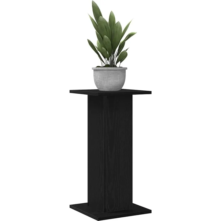 vidaXL Pflanzenständer 2 pcs Schwarz Eichen-Optik 30 x 30 x 60 cm 3345112 – Bild 2
