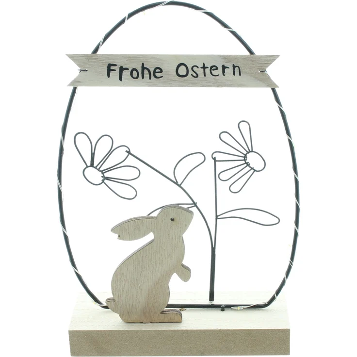 LED-Ei "Frohe Ostern" Wohndekoration Deko LED Lampe Licht Dekoration Figur