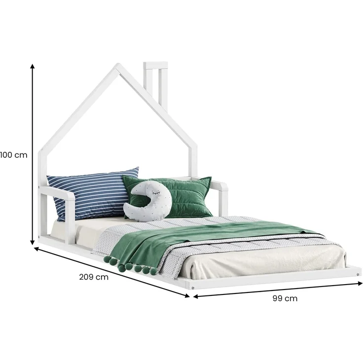 IDIMEX Kinderbett ELOA, Bodenbett Kinderbett 90x200 cm Montessori – Bild 3