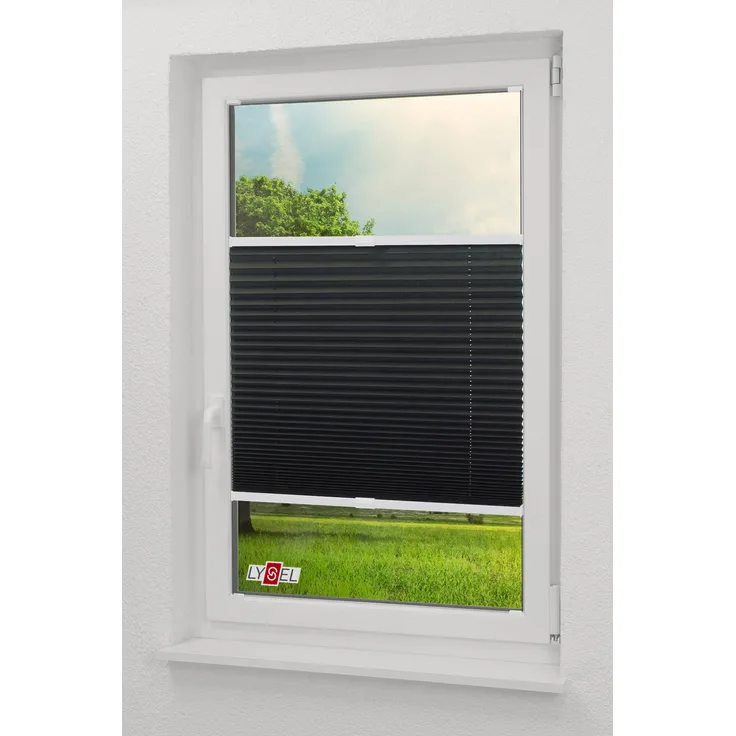LYSEL® Plissee Crush Tageslicht, blickdicht, HxB 130x40cm