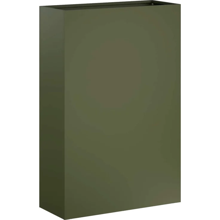 vidaXL Garten-Pflanzgefäß Olivgrün 50 x 20 x 75 cm Kaltgewalzter Stahl 8005462 – Bild 2