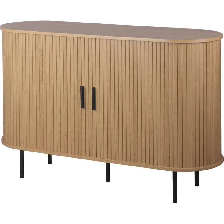 Sideboard >Kajsa< in Dekor Eiche, Holzwerkstoff - 120x80x40cm (BxHxT) – Bild 1