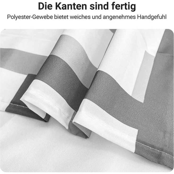 Duschvorhang 240x200 cm Block Antischimmel Textil wasserabweisend waschbar – Bild 5